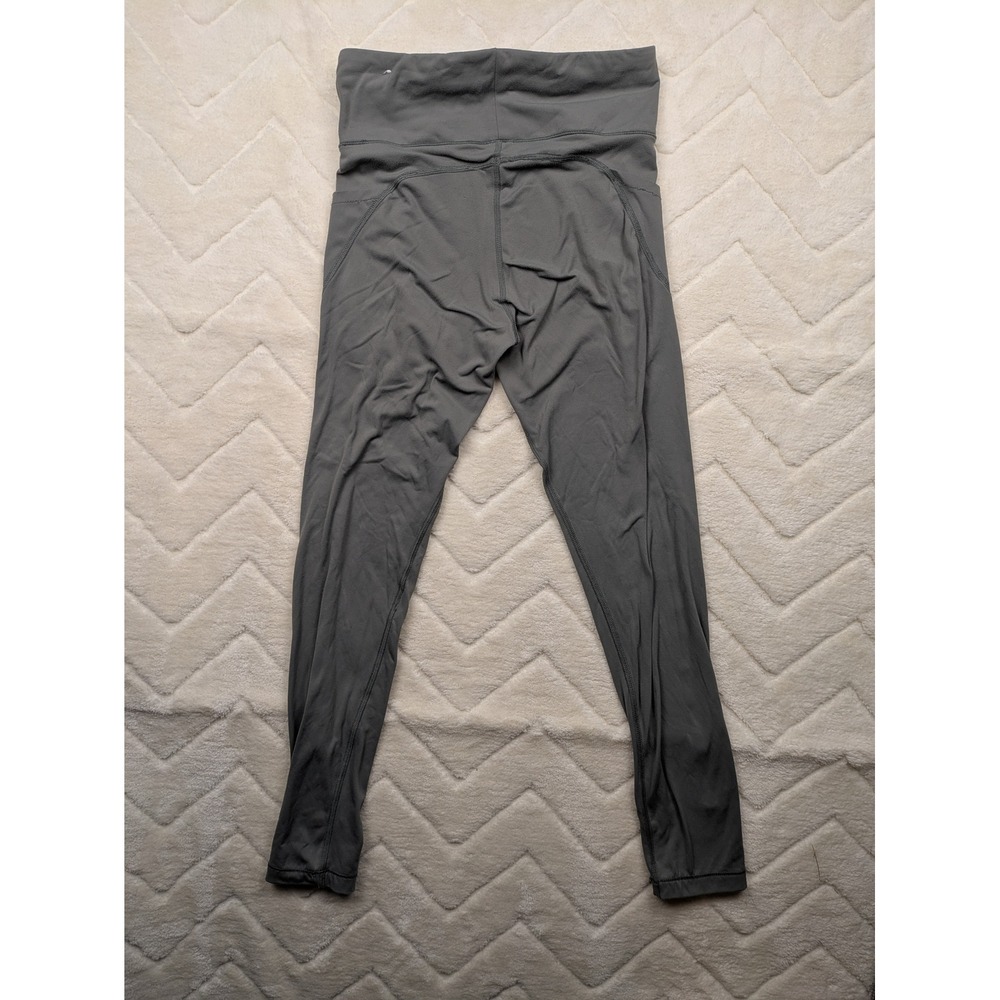 Medium Athletic High Waisted Pocket Leggings Gray Activewear Yoga Pants Womens